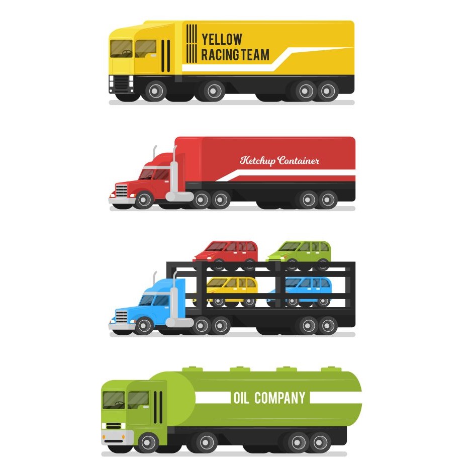 Different trailer types that compatible with Kommnet trailer GPS tracking system